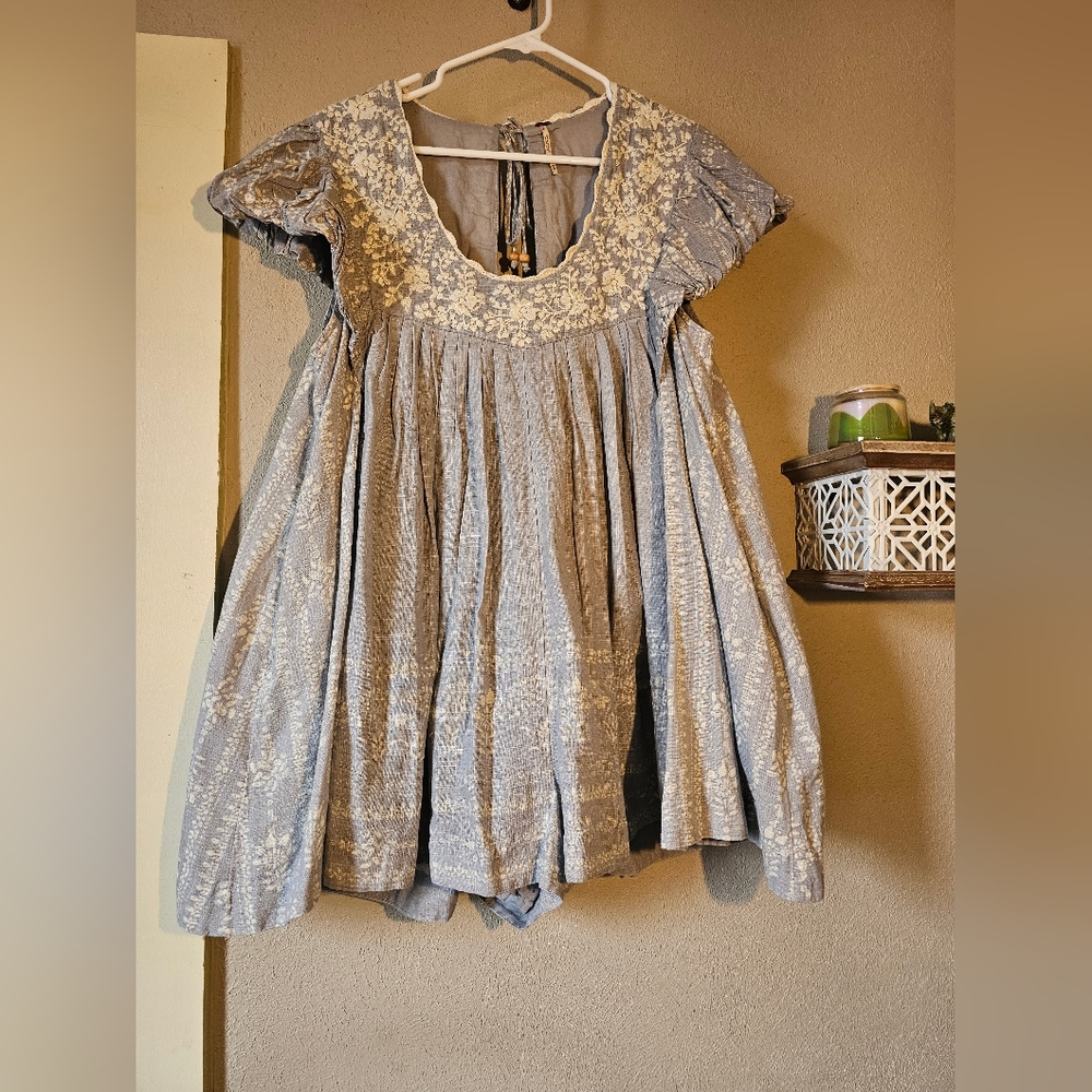 FREE PEOPLE Cutie Pie Romper (Periwinkle) - Picture 3 of 8